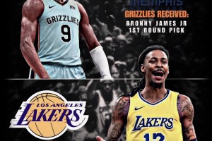 真敢想啊！美媒晒图建议：湖人可用布朗尼+1首轮去换莫兰特😳